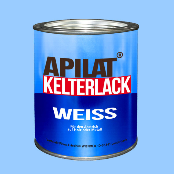 APILAT® - Kelterlack für Lebensmittelbehältnisse, weiß, geruchlos, kratzfest 750ml