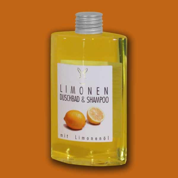 Belebend und frisch – das Limonen-Duschbad & Shampoo wirkt nicht nur erfrischend, sondern pflegt Haut und Haare intensiv mit reinem Limonenöl.